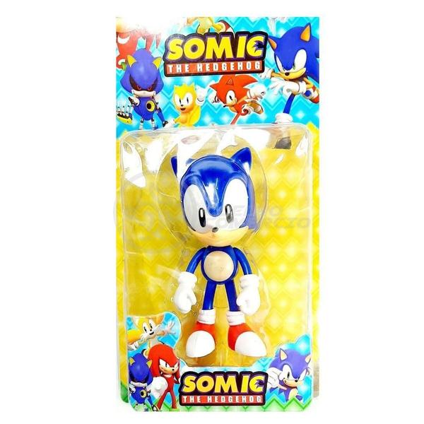 Imagem de Coleção Boneco Action Figure Sonic Azul 16Cm Sonic Sega