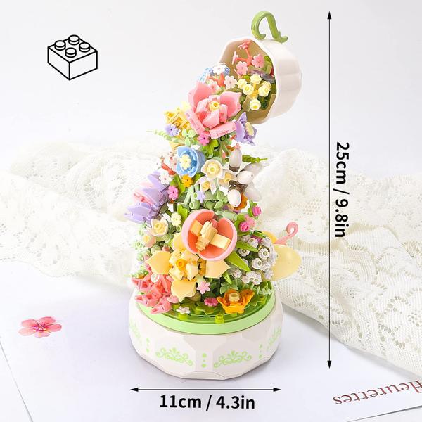 Imagem de Coleção Botânica Building Toy Flower LYXFENGXU