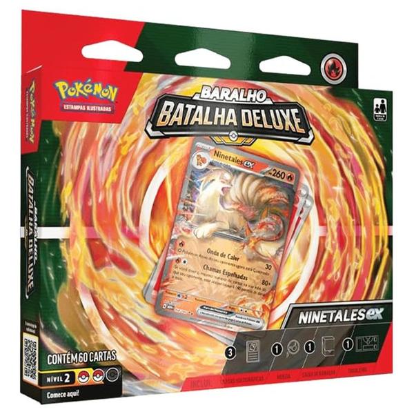 Imagem de Coleção Carta PoKémon 2 Baralhos De Batalha DELUXE  Ninetales + Zapdos