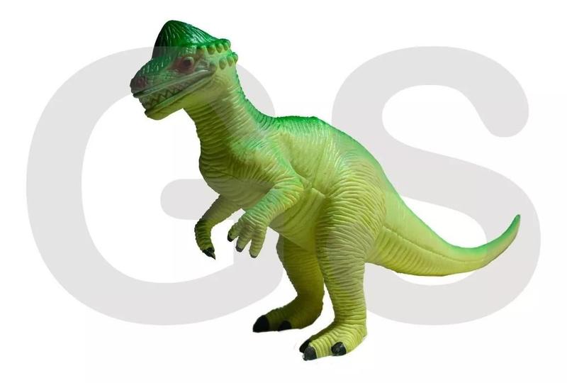 Imagem de Coleção Com 4 Brinquedo Dinossauro Borracha Tamanho Grande