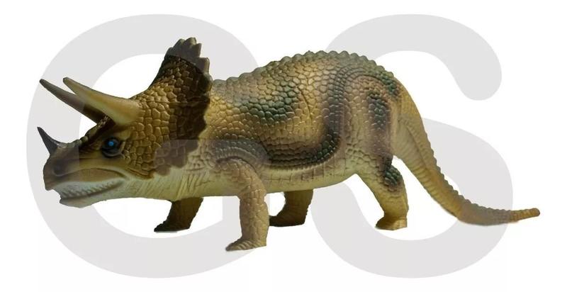 Imagem de Coleção Com 4 Brinquedo Dinossauro Borracha Tamanho Grande