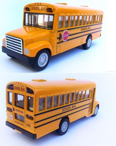 Imagem de Coleção Miniatura Ônibus Escolar Americano Antigo Ferro