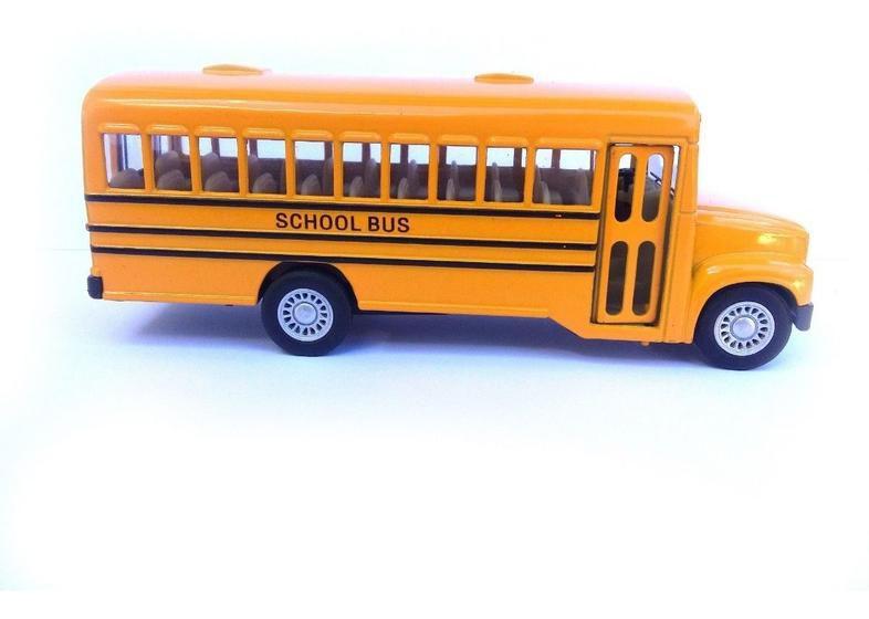 Imagem de Coleção Miniatura Ônibus Escolar Americano Antigo Ferro