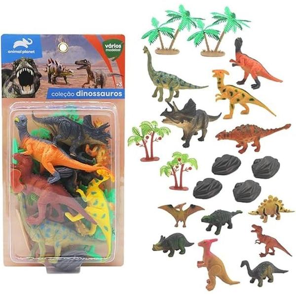 Imagem de Coleção Mundo Animal Dinossauros 12 figuras - EBN Kids