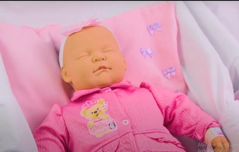 Imagem de Coleção Ninos Reborn Dormindo de roupa Rosa