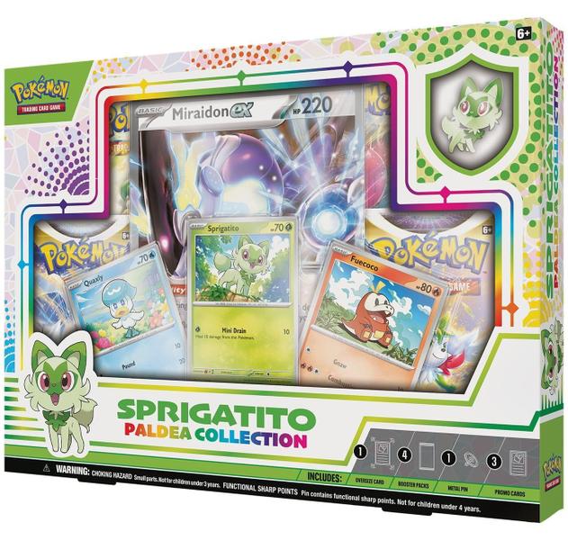 Imagem de Coleção Pokémon TCG Paldea com cartão e alfinete grandes