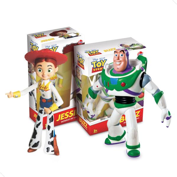 Imagem de Coleção Toy Story em Vinil: Woody, Buzz Lightyear e Jessie - Líder Brinquedos