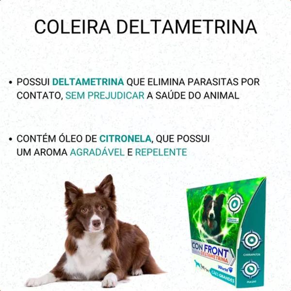 Imagem de Coleira ConFront Deltametrina 25g Cães Grande World