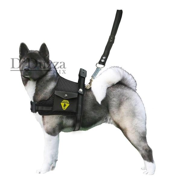 Coleira De Cachorros Grandes Porte Peitoral Com Bolso Lateral +