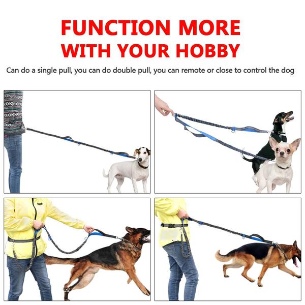 Imagem de Coleira elástica retrátil para cães Hands Free Leash Lead Refletiv