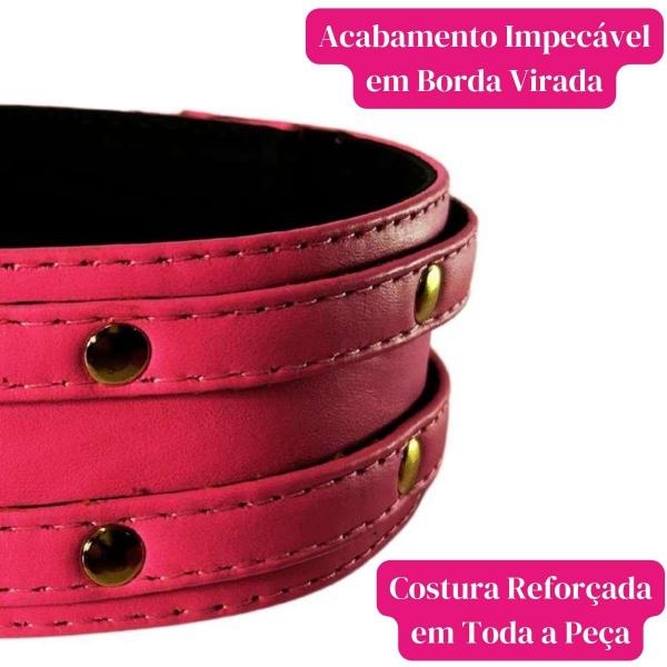 Imagem de Coleira Feminina Rosa Choker Gótico Estilo Moda Lolita Fashion Fantasia Haloween gatinha Harajuku Cosplay Kawaii Egirl Gargantilha Colar