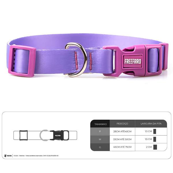 Coleira Guia Kit Aurora Pet Cachorro Tamanho Ajustável 1,2 Metros - FREEFARO Imagem de Coleira Guia Kit Aurora Pet Cachorro Tamanho Ajustável 1,2 Metros
