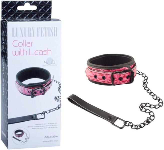 Imagem de Coleira Luxury Fet1che com corrente With Leash