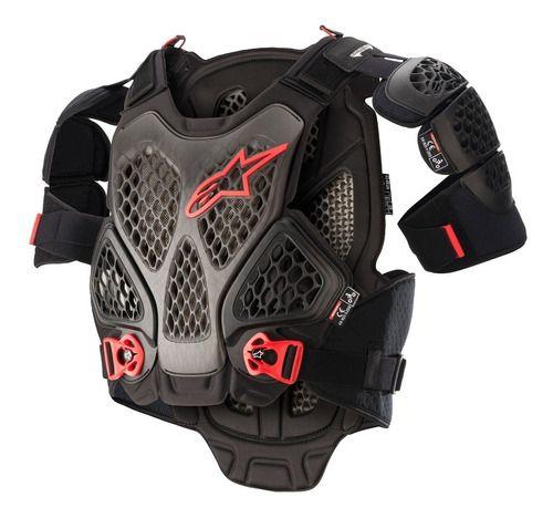 Imagem de Colete Alpinestars A6 Chest Protector Preto Vermelho