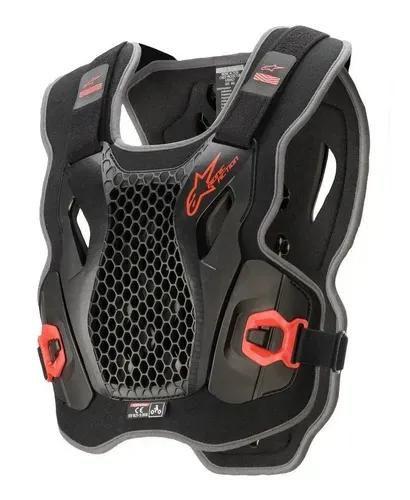 Imagem de Colete alpinestars bionic action chest preto/vermelho