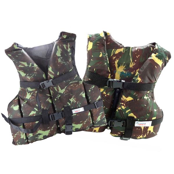 Colete Auxiliar de Flutuação Piracema Camuflado 30Kg Imagem de Colete Auxiliar de Flutuação Piracema Camuflado 30Kg