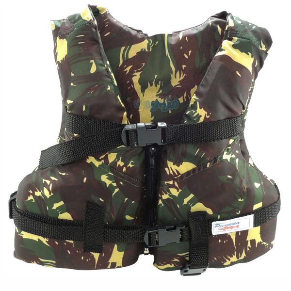 Colete Auxiliar de Flutuação Piracema Camuflado 30Kg Imagem de Colete Auxiliar de Flutuação Piracema Camuflado 30Kg