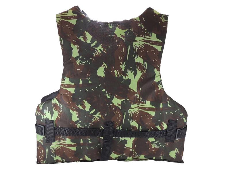 Colete Auxiliar de Flutuação Piracema Camuflado 90Kg Imagem de Colete Auxiliar de Flutuação Piracema Camuflado 90Kg