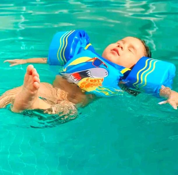 Imagem de Colete Boia De Braço Infantil Nãofura Aprovado - Tubarão