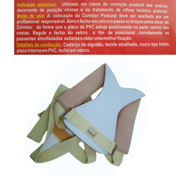 Imagem de Colete Cinta Educador De Postura Suporte Ajustável Ergonômico Postural - Tam. G