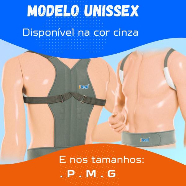 Imagem de Colete Corretor Postural Feminino Masculino Unissex Magnético