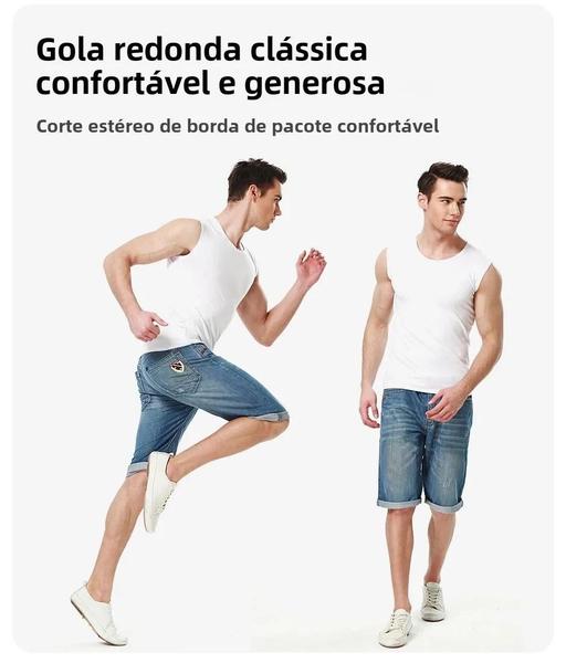 Imagem de Colete De Algodão Masculino Fino Ajuste Quatro Estações Moda Esportes Juventude Treinamento Fitness