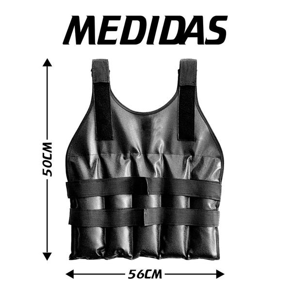 Imagem de Colete De Carga Peso Funcional 15kg para Treino de Força Musculação Barra Flexão Cross