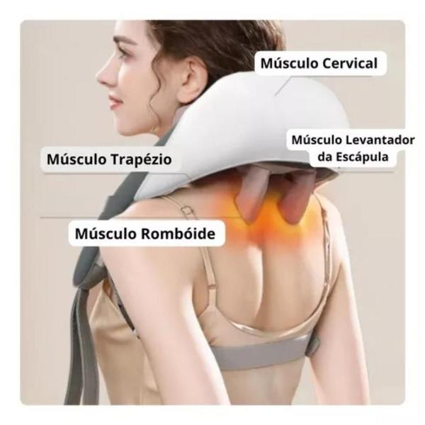 Imagem de Colete de Massagem Cervical e Lombar para Ombros e Pescoço