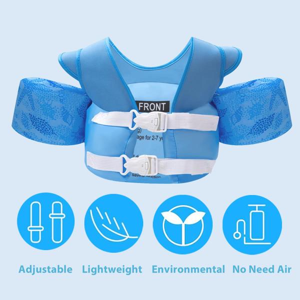 Colete de natação Jipeng Toddler 10-30 kg com arnês de ombro e braço Imagem de Colete de natação Jipeng Toddler 10-30 kg com arnês de ombro e braço