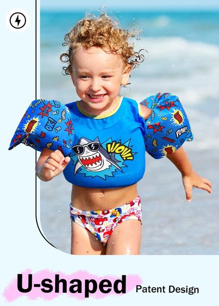 Colete de natação Life Jacket Dark Lightning para crianças de 2 a 6 anos e 14-23 kg Imagem de Colete de natação Life Jacket Dark Lightning para crianças de 2 a 6 anos e 14-23 kg