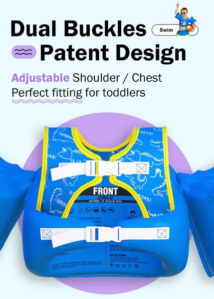 Colete de natação Life Jacket Dark Lightning para crianças de 2 a 6 anos e 14-23 kg Imagem de Colete de natação Life Jacket Dark Lightning para crianças de 2 a 6 anos e 14-23 kg