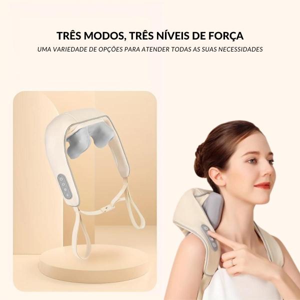 Imagem de Colete Elétrico de Massageador para Ombros e Pescoço - Envio Imediato