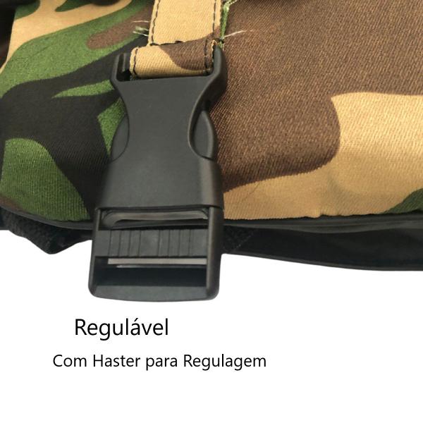 Imagem de Colete Flutuador 80Kg a 90Kg Adulto Camuflado Com Apito