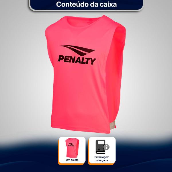 Imagem de Colete Futebol Esportivo Adulto Rosa Penalty XXIV