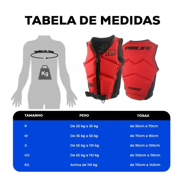 Colete Hydro Slim Tecnológico Homologado Marinha Salva Vidas - Prolife Imagem de Colete Hydro Slim Tecnológico Homologado Marinha Salva Vidas