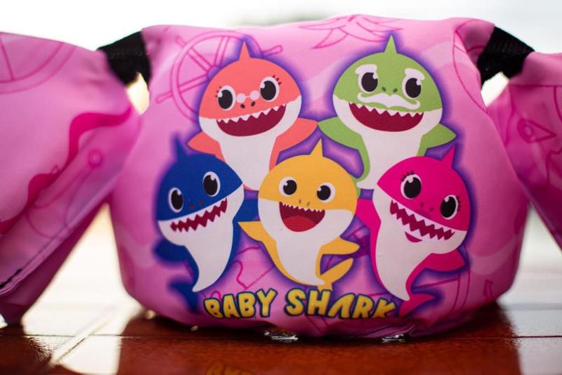 Imagem de Colete Infantil Boia Salva Vidas Baby Shark Rosa