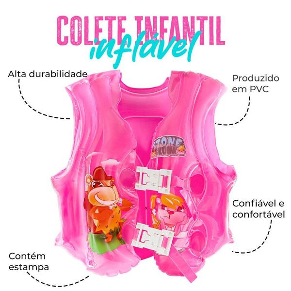 Imagem de Colete Infantil Inflável - Rosa