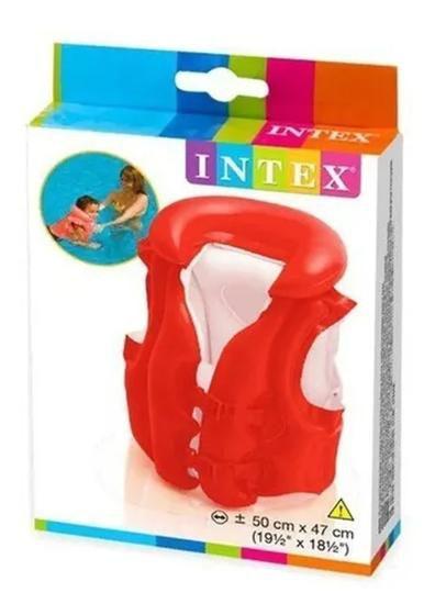 Imagem de Colete Infantil Inflável Salva Vidas Deluxe da Intex Ref 58671NP