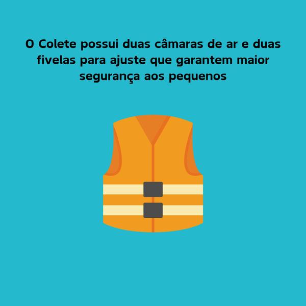 Imagem de Colete Infantil Para Piscina Boia kids Salva - Vidas Segurança Infantil Mor - 001822