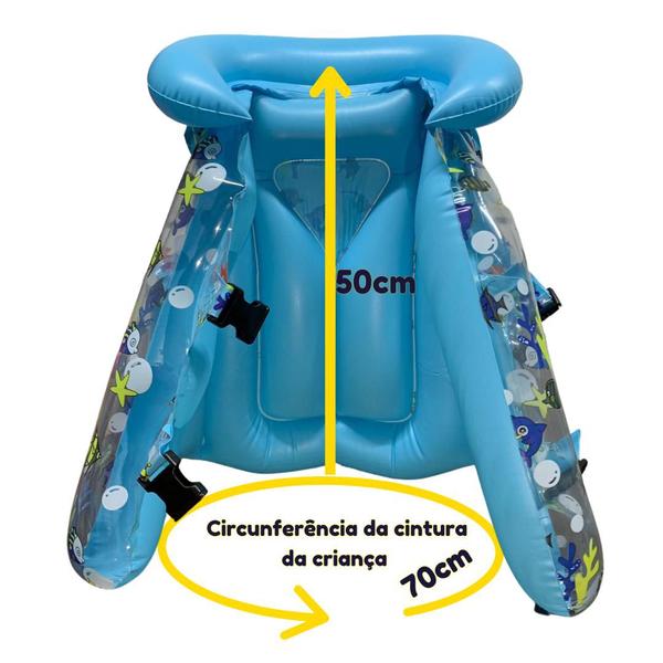 Imagem de Colete Infantil Piscina Boia Inflável Criança Proteção Tam.G