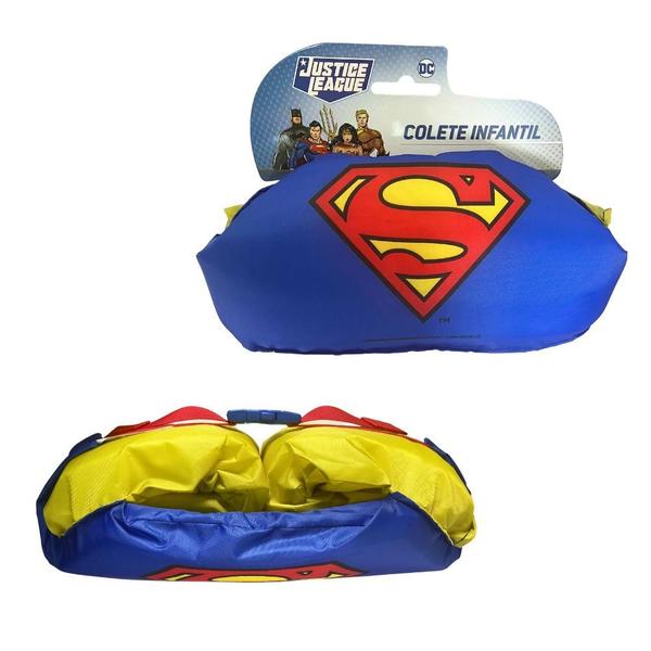 Imagem de Colete Infantil Super Homem Liga da Justica Natacao e Praia ( Super Man )  Bel 