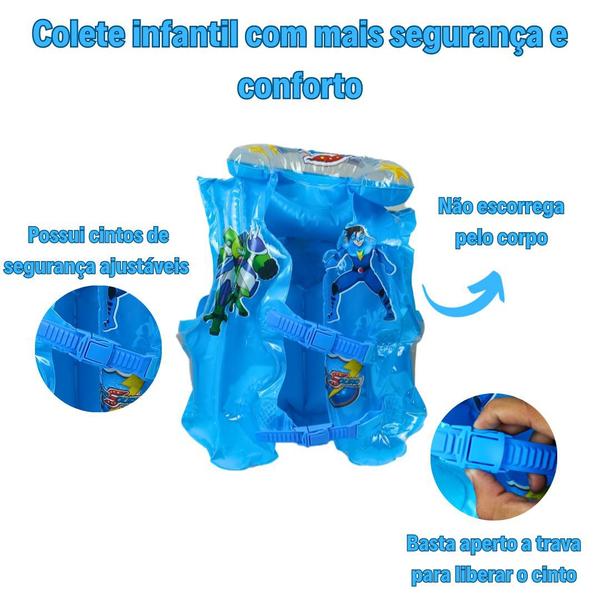 Imagem de Colete Inflável Boia Infantil Para Praia Piscina Lago