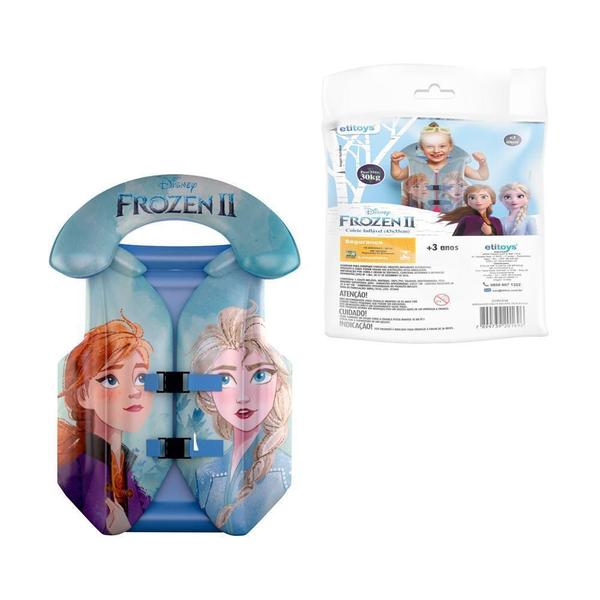 Imagem de Colete Inflavel Frozen Infantil Menina Piscina