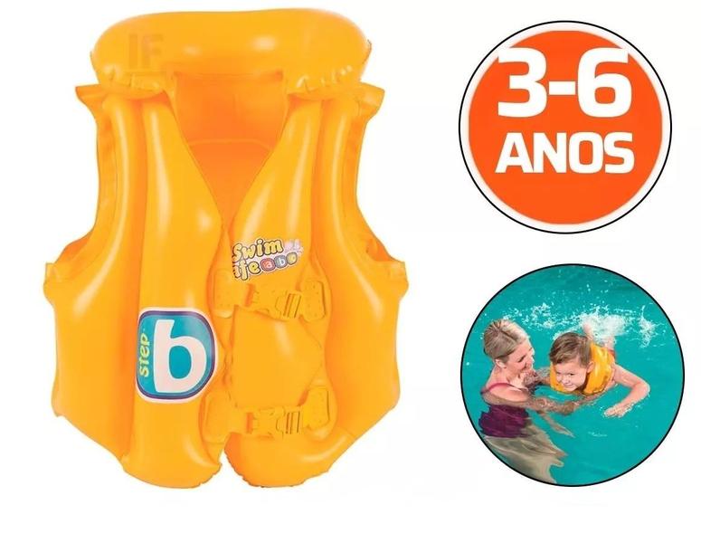 Imagem de Colete Inflável Infantil 51cm x 46cm Bestway Amarelo 