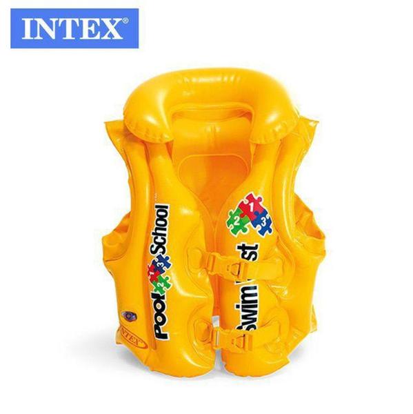 Imagem de Colete Inflável Salva Vidas Pool School - 13 a 23 kg - Intex 58660