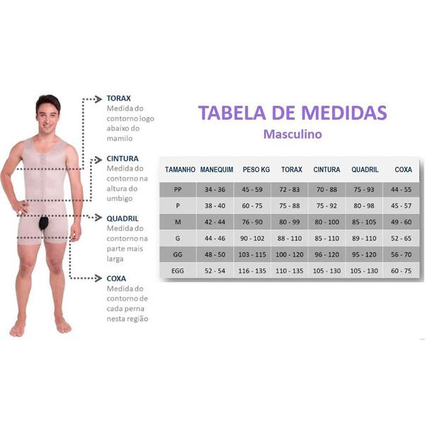 Imagem de Colete Pos Cirurgico Curto Masculino Biobela 1619