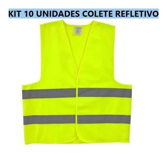 Imagem de Colete Refletivo Jaqueta Verde Sinalização Epi C /10