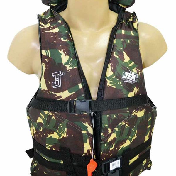 Colete Salva Vida Aux. Flutuação Camuflado 90 a 110kg - JEM Imagem de Colete Salva Vida Aux. Flutuação Camuflado 90 a 110kg