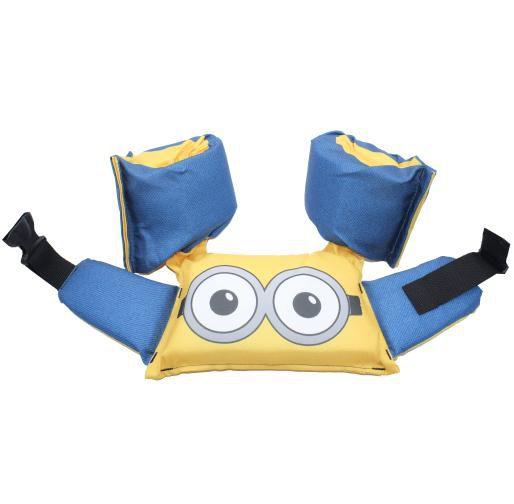 Imagem de Colete Salva Vida Infantil Boia Braço Até 25kg Minions Praia