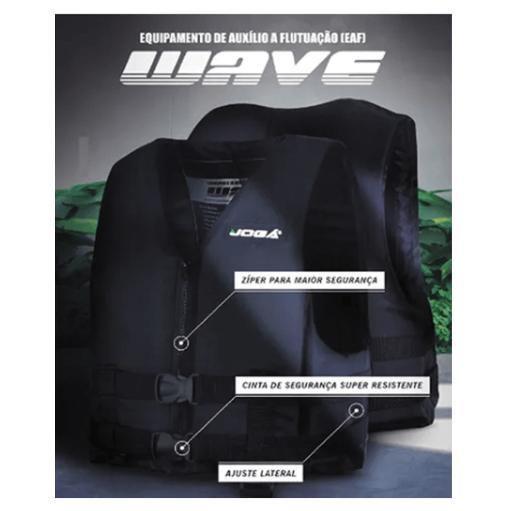 Colete Salva Vidas 130Kg Preto Joga Barco Jet Ski Stand Up Imagem de Colete Salva Vidas 130Kg Preto Joga Barco Jet Ski Stand Up
